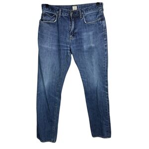 J. Crew Vintage Slim Jeans Mens Size 33x32 Medium Wash Blue Denim‎ Straight